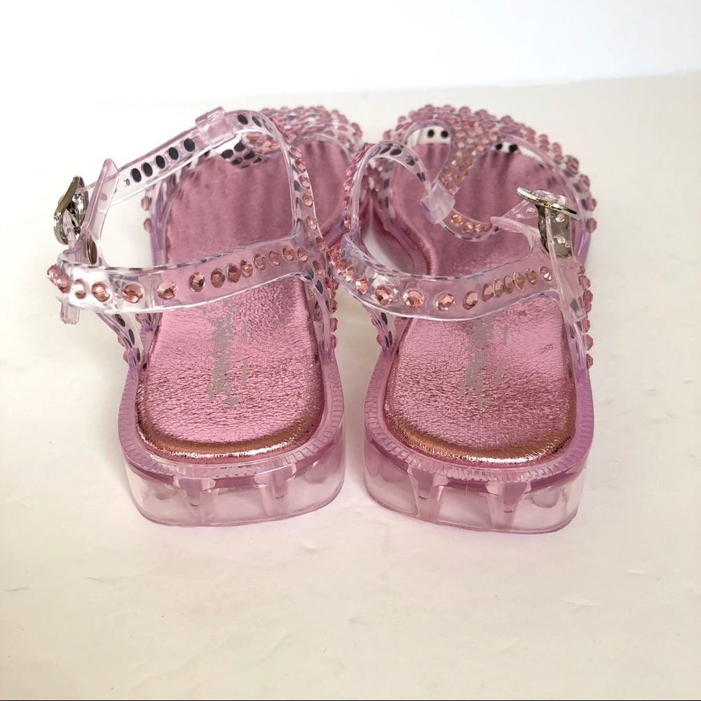 Jeffrey Campbell Pink Time Travel Jelly Sandals - Picture 6 of 8